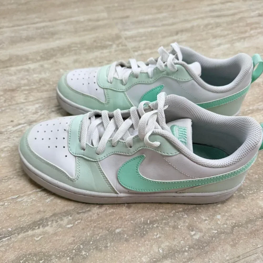 Nike White and Green Trainers